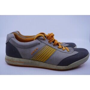 ECCO Hydromax Spikeless Golf Shoes Grey Orange Mens Size EU 43 US 9-9.5